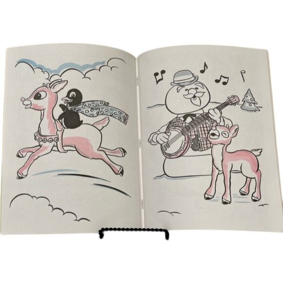 VINTAGE 90s Rudolph the Red-Nosed Reindeer Movie Book Games Bundle NWT - Picture 8 of 16